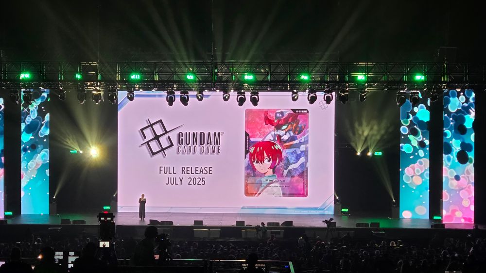 Gundam card game announcement