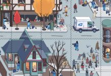 Chris Ware designs commemorative stamps celebrating 250th anniversary of US Postal Service