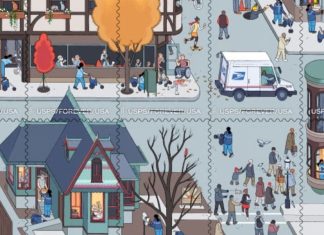 Chris Ware designs commemorative stamps celebrating 250th anniversary of US Postal Service