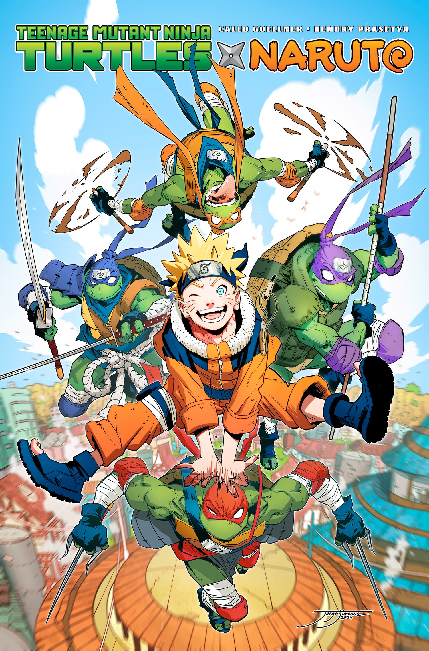 TMNT x Naruto cover