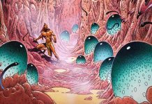 Trade Rating: ARKADI AND THE LOST TITAN gets an oversized hardcover worthy of Caza’s masterpiece Arkadi