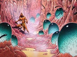 Trade Rating: ARKADI AND THE LOST TITAN gets an oversized hardcover worthy of Caza’s masterpiece Arkadi