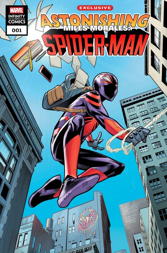 Astonishing Spider-Man Miles Morales Infinity Comic #1, cover by Paco Medina