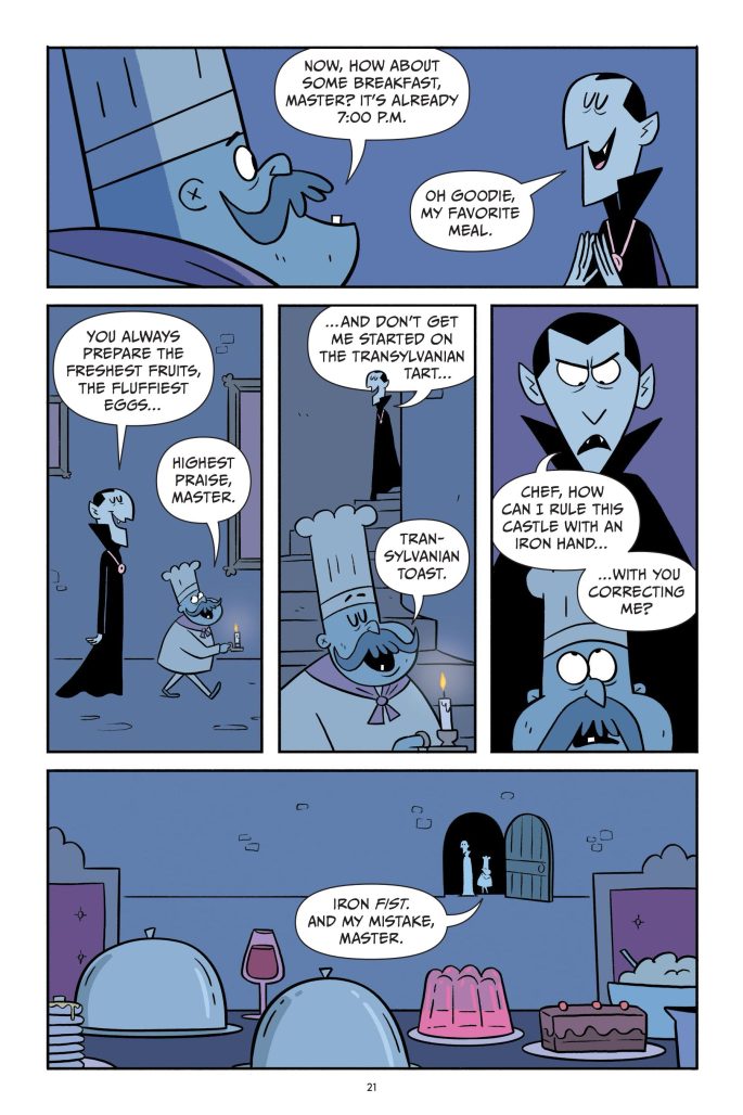 Dracula's Brunch Club interior art