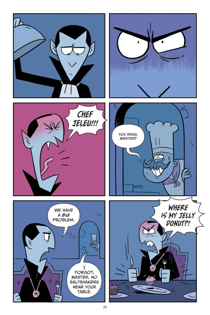 Dracula's Brunch Club interior art