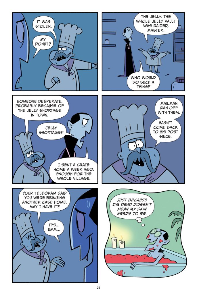 Dracula's Brunch Club interior art