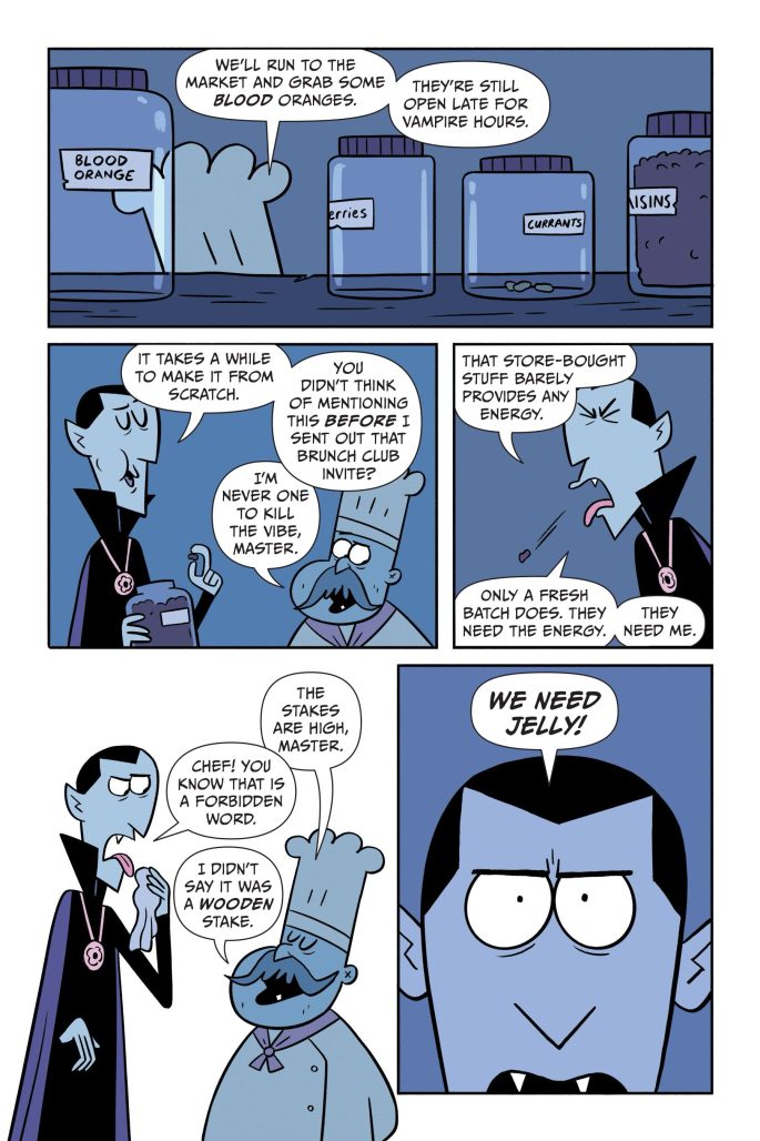 Dracula's Brunch Club interior art