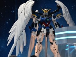 SDCC ’25: Bandai Namco is bringing the con experience to everyone Wing Gundam statue from Mobile Suit Gundam Wing at the Gunpla booth at SDCC 2025