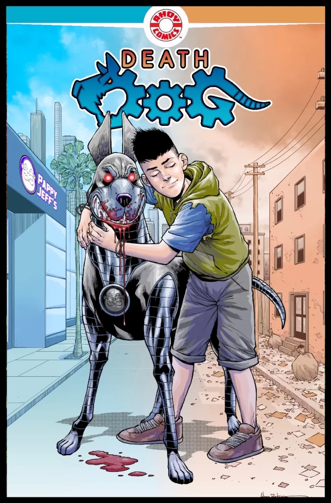 Death Dog #1, main cover by Alan Robinson