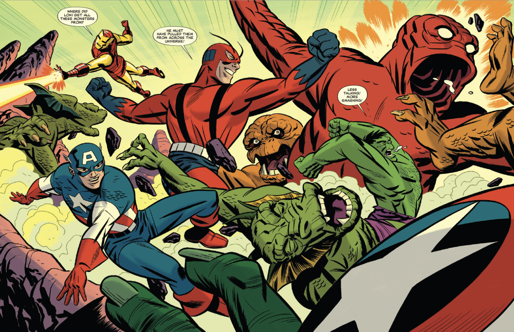 Avengers fight a bunch of monsters!
