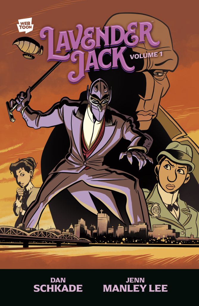 Lavender Jack Vol. 1, cover art by Dan Schkade and Jenn Manley Lee