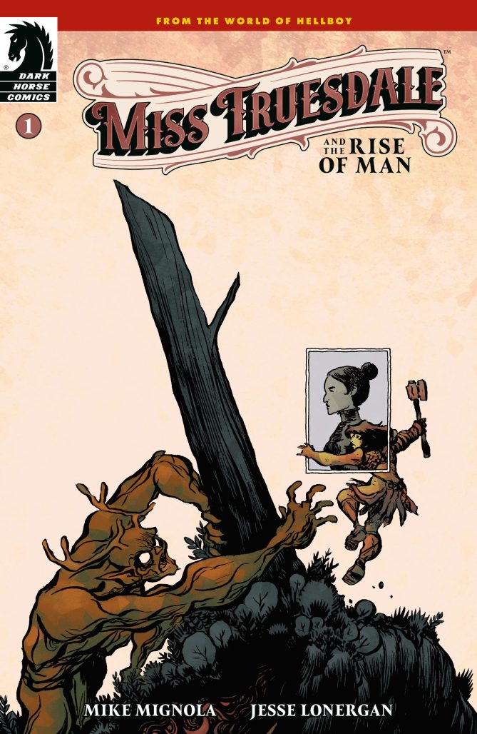 Miss Truesdale and the Rise of Man #1, cover by Jesse Lonergan