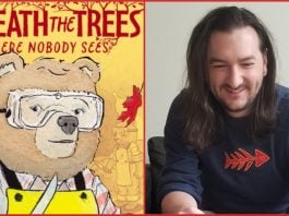 Interview: Ethan LeBlanc on reformatting BENEATH THE TREES WHERE NOBODY SEES & other comics to WEBTOON’s vertical scroll Beneath the Tress Where Nobody Sees cover and Ethan LeBlanc headshot