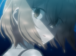 this monster wants to eat me featured image. a high school girl with short hair looks at the reader anxiously. half of her face is in shadow. an aquatic background is behind her.