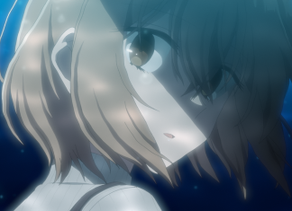 Otakon 2025 Interview: THIS MONSTER WANTS TO EAT ME this monster wants to eat me featured image. a high school girl with short hair looks at the reader anxiously. half of her face is in shadow. an aquatic background is behind her.