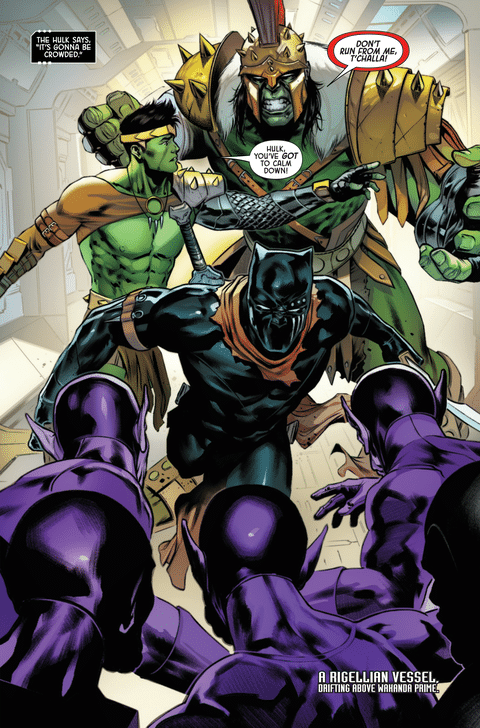 Black Panther says a big ol' nope to fighting the Hulk. Amadeus Cho tries to talk logic
