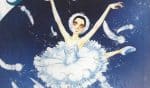 Beat’s Bizarre Adventure: SWAN is a sports manga classic, and more swan header. a woman does ballet wearing a white tutu and headdress as white feathers fall behind her.