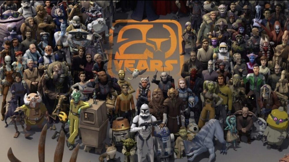 Lucasfilm Animation's 20th anniversary poster from Star Wars Celebration Japan 2025