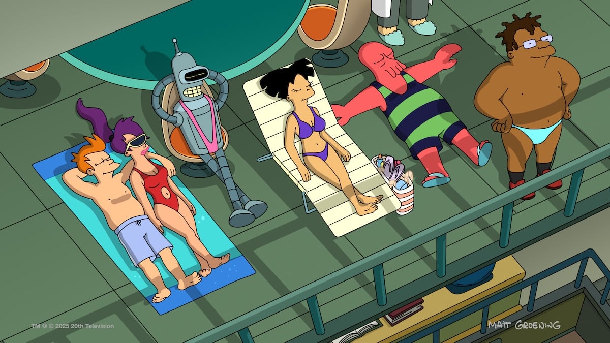 The PlanEx crew sunbathing.