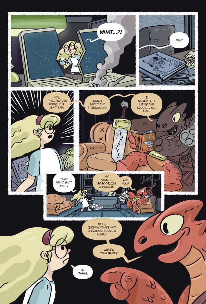 Tamia and the Memories of the Dragon Vol 1 interior art