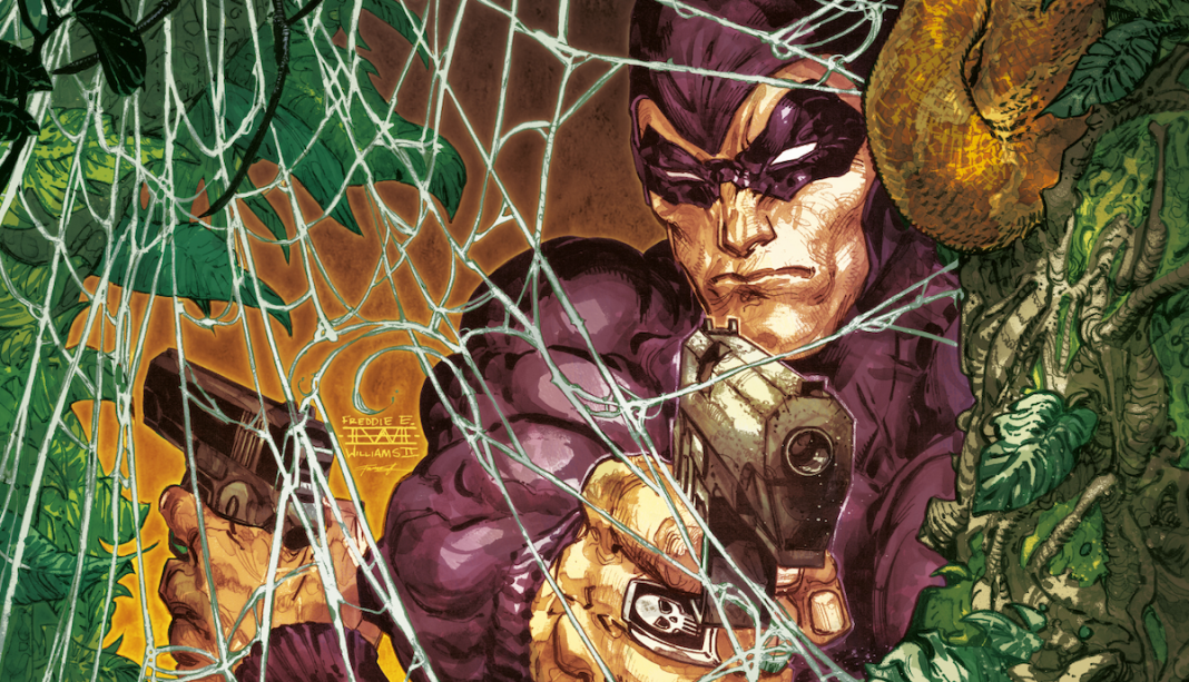 The Phantom Int Cover The Phantom holding a gun.