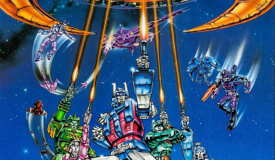 The Transformers The Movie poster featured