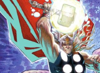 Exclusive: Abrams & Marvel announce Powell’s THOR: BEHEMOTH OF THE BLACK MOON Thor: Behemoth of the Black Moon cover art (cropped)
