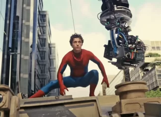 Marvel Cinematic Universe: AVENGERS: DOOMSDAY Wraps Production, Tom Holland Injury Halts SPIDER-MAN: BRAND NEW DAY Tom Holland behind the scenes of Spider-Man: Brand New Day