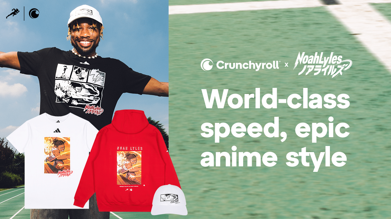 Noah Lyles x Crunchyroll x adidas collaboration