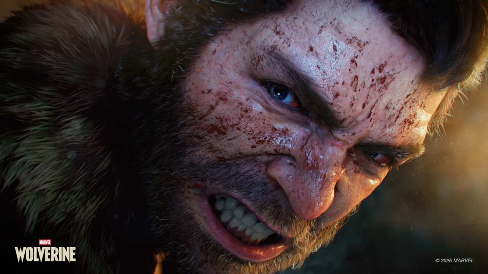 Close-up of a bloodied Logan
