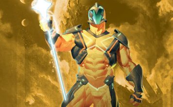 NYCC ’25: ALIEN unveils stunning X-O MANOWAR cover X-O Manowar on a stylized golden background