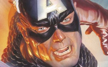 NYCC ’25: Alex Ross’ MARVELOCITY to make NYCC debut Captain America throwing his shield, painted by the legendary Alex Ross in a hyperrealistic manner.