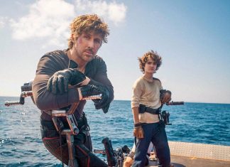 STAR WARS: Starfighter First-Look Image Puts Ryan Gosling on a water world Ryan Gosling and Flynn Gray stand in front of the Mediterranean Sea on the set of STAR WARS: STARFIGHTER