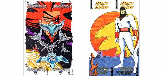Space Ghost, Silverhawks connecting OA