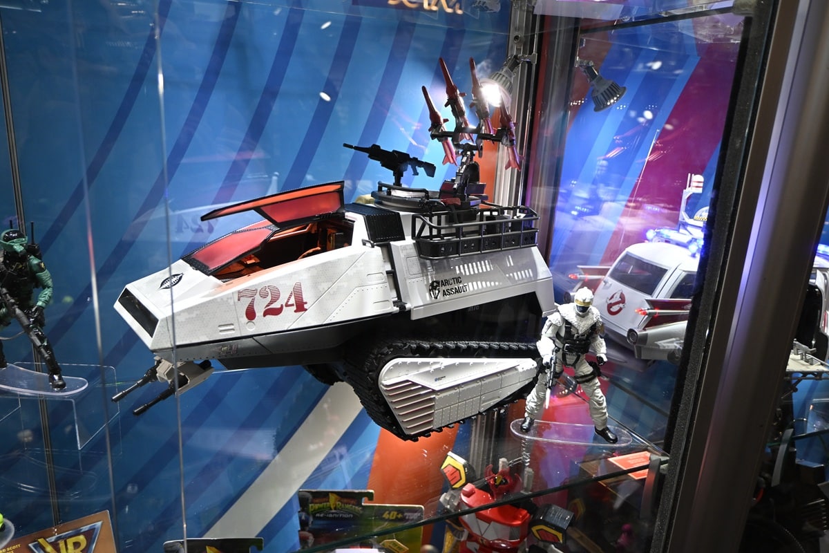 Newly announced G.I. Joe Classified Artic Assault HISS Tank vehicle with Snow Serpent driver figure.