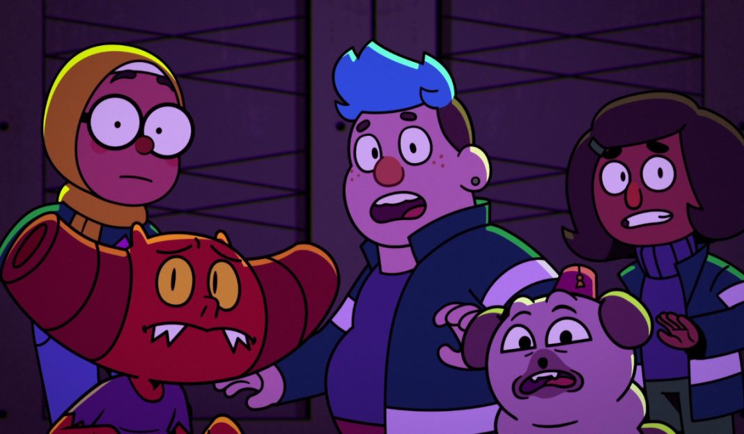 Dead End: Paranormal Park characters looking shocked