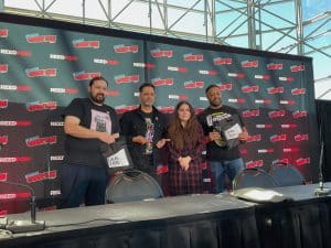 Cafecito at Comic Con panel