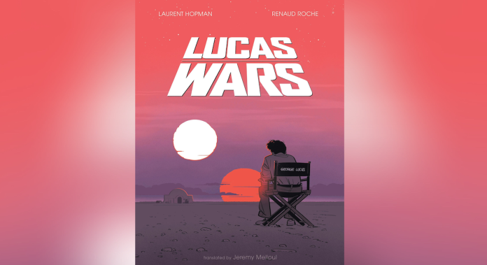 Lucas Wars Cover of Lucas Wars depicting George sitting in a directors chair and contemplating Tatooine.