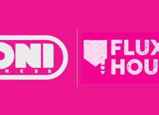 NYCC ’25: Kindt moving his Flux House to Oni Press Oni Press Flux House logos