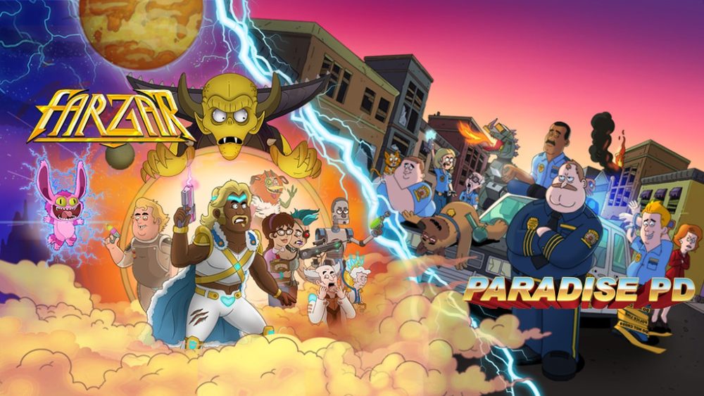 Paradise PD and Farzar: The Final Season Kickstarter header