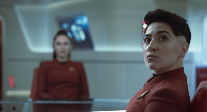 Season 4 Melissa Navia as Ortegas in season 4, Episode 1 of Strange New Worlds streaming on Paramount+.