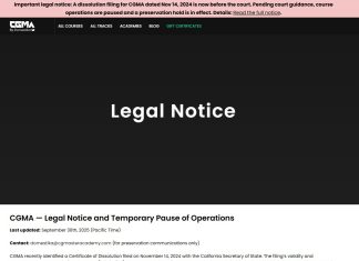 CGMA missed payments for instructors, future of the art academy is foggy.