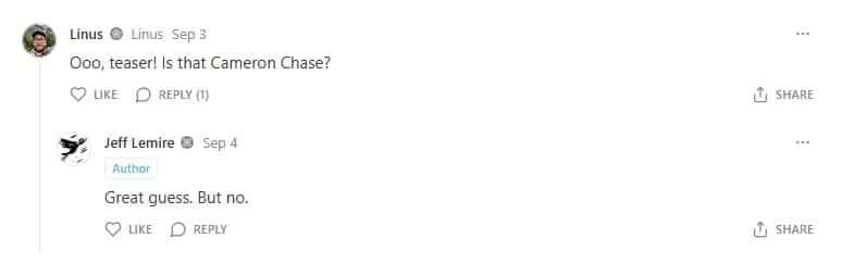 It's not Agent Cameron Chase