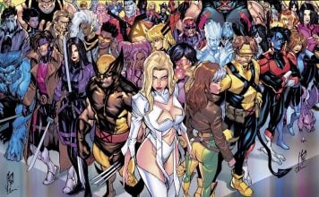 X-MEN UNITED in a new school and series from Ewing and Palma Shadows of Tomorrow promotional image by Stefano Caselli