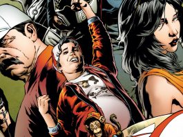 NYCC ’25: Mad Cave making a splash with convention exclusives The cast of Mad Cave's Speed Racer pose in an illustrated cover exclusive to NYCC 2025.