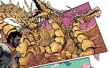 Exclusive Preview: STARSHIP GODZILLA #2 finds the crew stranded in the territory of King Ghidorah!