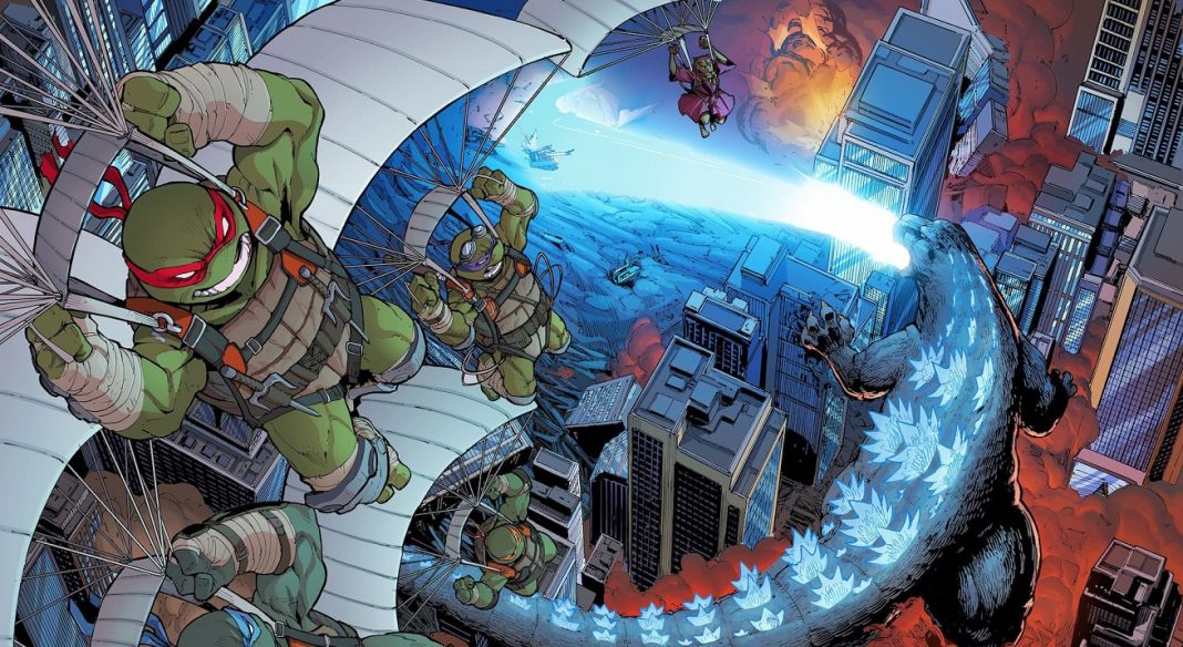 TMNT Godzilla Feature TEENAGE MUTANT NINJA TURTLES X GODZILLA