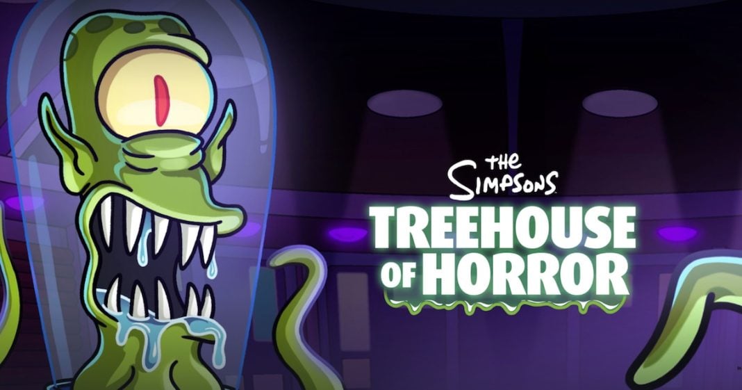 Kang or Kodos and the The Simpsons: Treehouse of Horror logo