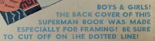 Superman #1 cutout label
