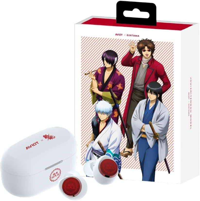 AVIOT Gintama Series Anime TE-V1R-GTJ Jouishi Shitennou Model wireless earbuds amazon black friday sale